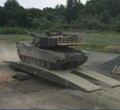 施工事例：戦車の走行試験（2万回）